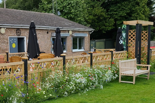 Social club and patio